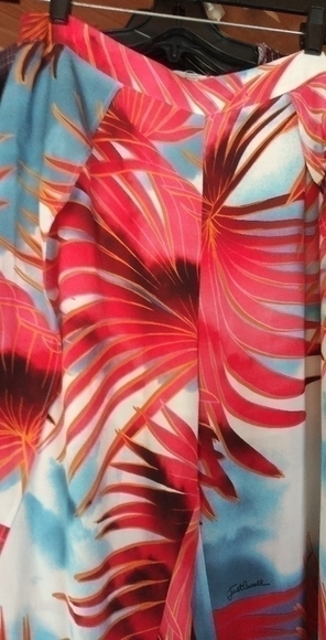 just CAVALLI PALM-PRINT FLARED TROUSERS - Picture 7 of 10